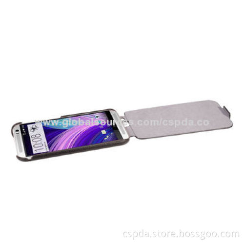 Flip PU Leather Cold Shape Cases for HTC One 2 M8, Different Colors are Available